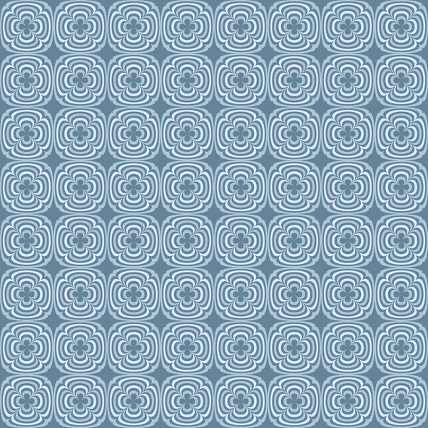 Abstrakte geometrische nahtlose Muster. blaues Muster mit Kreis und Linie. Endlose Textur für Tapeten, Füllen, Webseiten-Hintergrund, Oberflächentextur. — Stockvektor