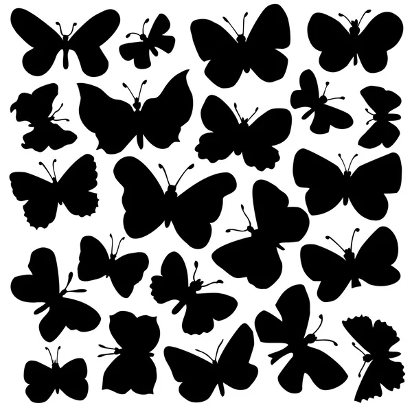 Vector conjunto de mariposas Ilustración De Stock