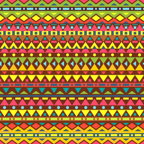 Modèle sans couture vectoriel tribal. Modèle sans couture peut être utilisé pour le papier peint, remplissage de motif, fond de page Web, textures de surface. fond sans couture — Image vectorielle