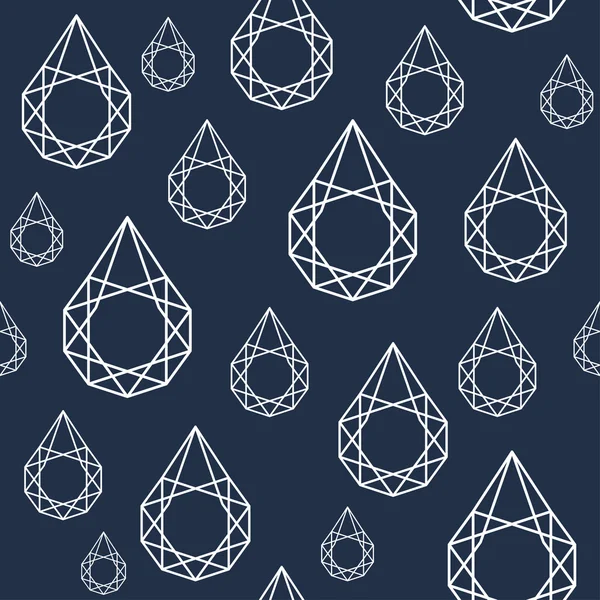 Triangle geometrical water drop pattern — Stock Vector