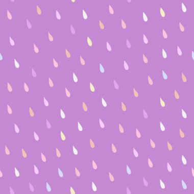 Dikişsiz desen vektör yağmur damlaları