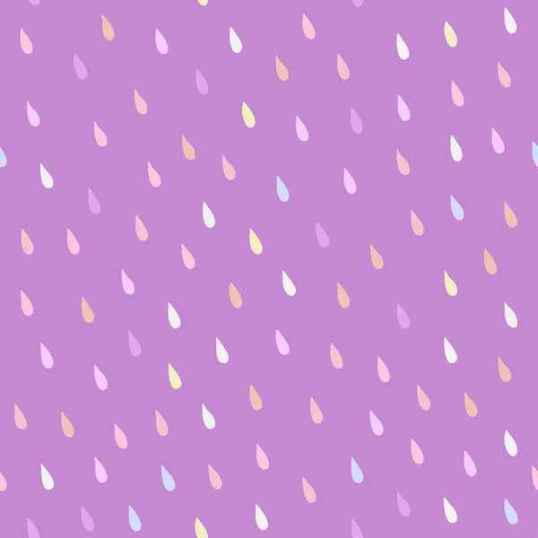 Ploaie vectorială picături model fără sudură — Vector de stoc