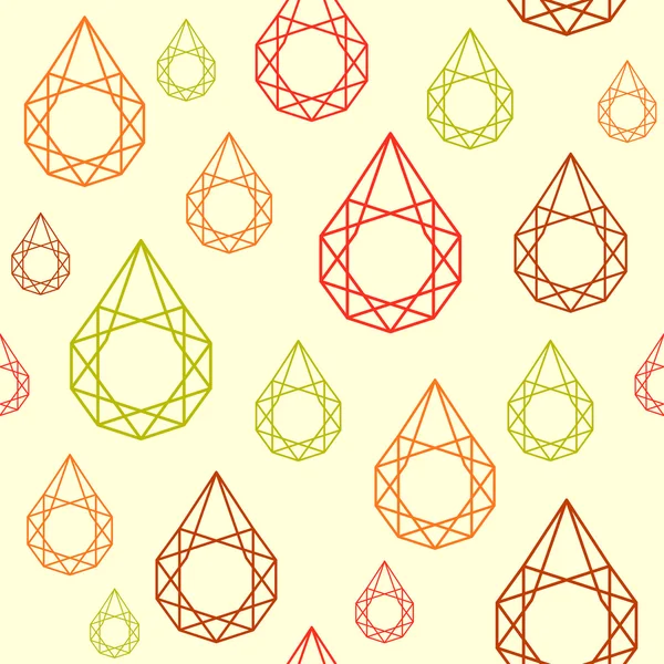 Triangle geometrical water drop pattern — Stock Vector