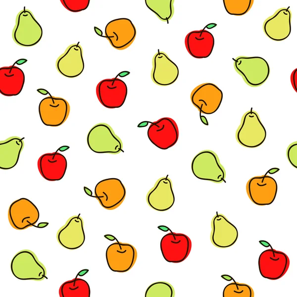 Frukter seamless mönster för din design — Stock vektor