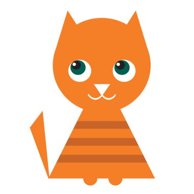 Şirin bir kedinin çizimi