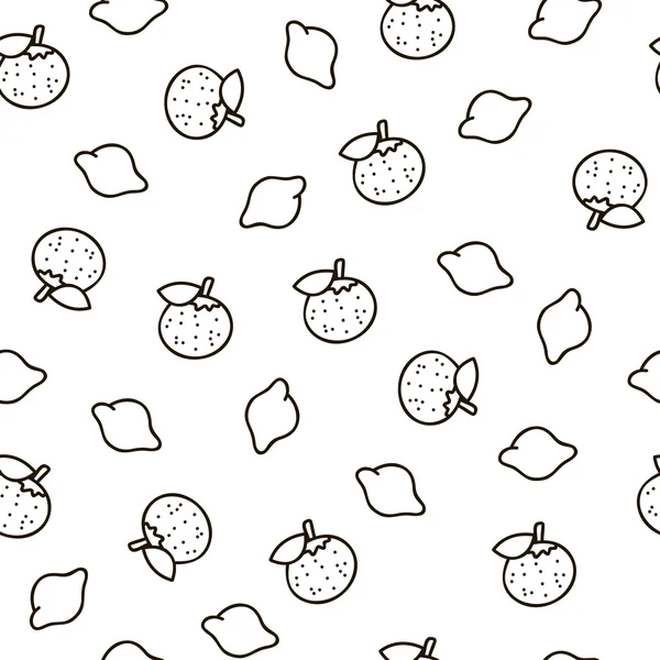 Fruits seamless pattern for your design — Stock Vector