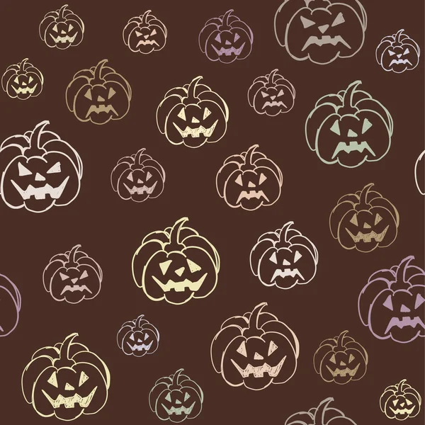 Fondo de Halloween con calabazas — Archivo Imágenes Vectoriales