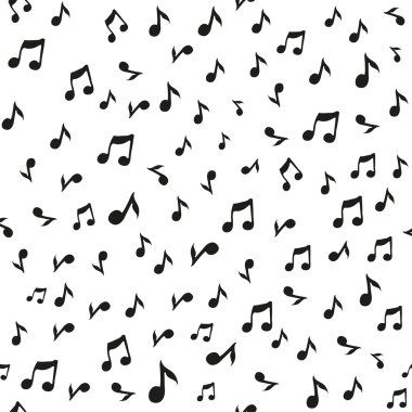 Müzik Dikişsiz desen arka plan vektör çizim tasarımınız için soyut. Vektör seamless modeli.
