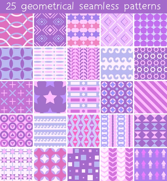 25 seamless pattern. Vector seamless pattern. — ストックベクタ