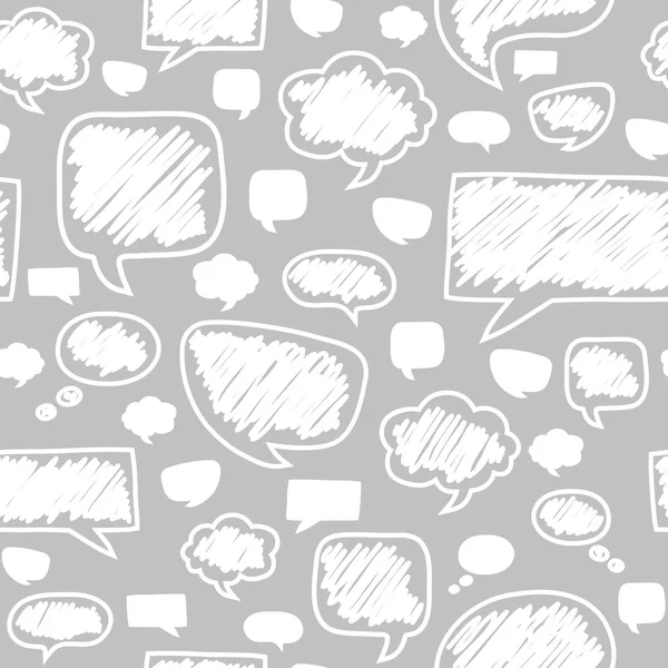 Seamless pattern with speech bubbles. Beautiful vector design. — Stock Vector