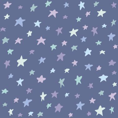 Gece gökyüzü ve yıldızlarla kusursuz desen.