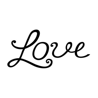 Sevgililer günü kartı aşk yazı el ile.