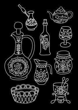 mutfak malzemesi seti.