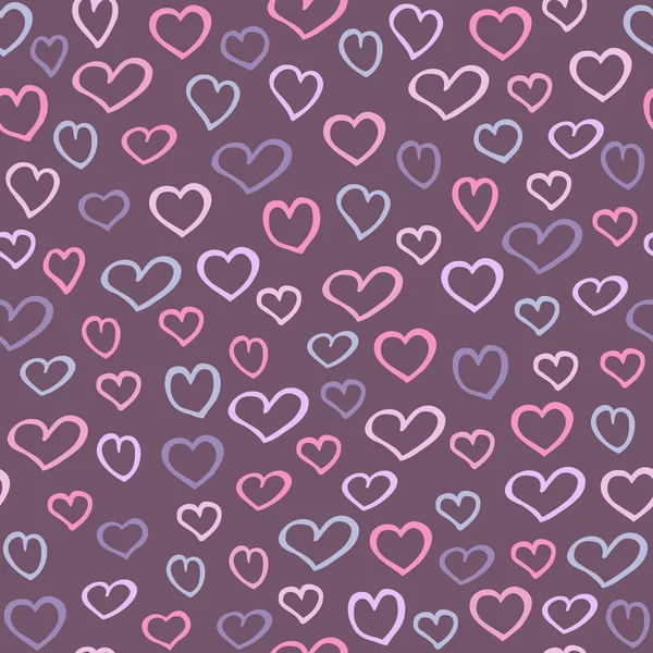 Hearts seamless pattern — Stock Vector