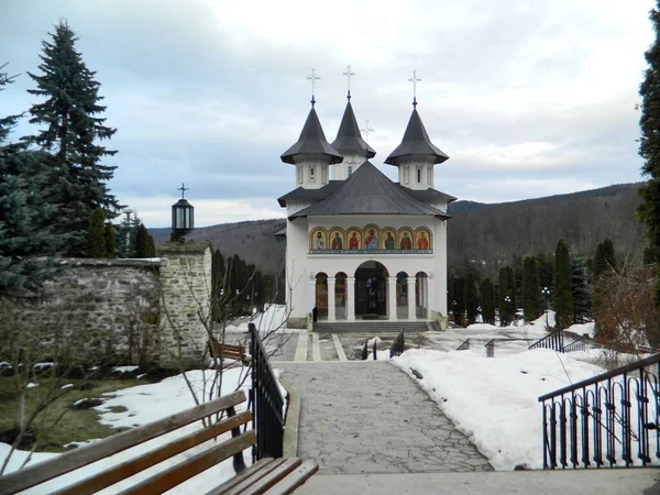 Monasterio Ortodoxo Sihastria Neamt Rumania —  Fotos de Stock