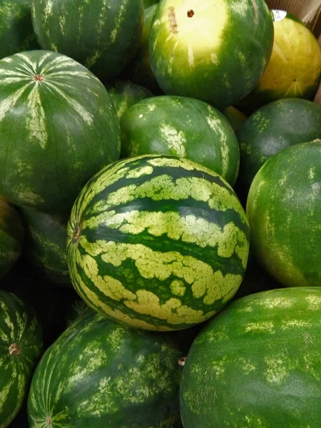 Melancias Mercado Fresco — Fotografia de Stock