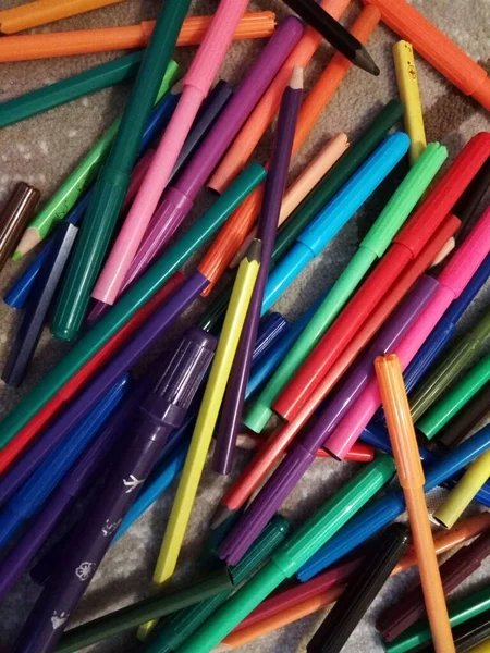 Lápices Colores Lápices Para Dibujar — Foto de Stock
