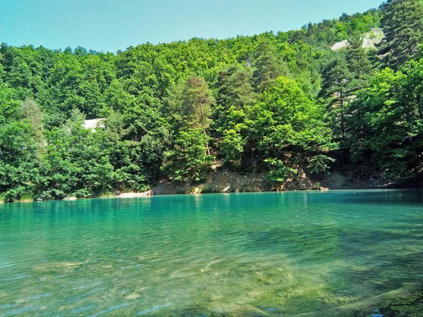 Blue Lake Baia Sprie Contea Maramures Romania — Foto Stock