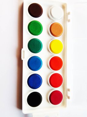 boya için suluboya palet - çiz