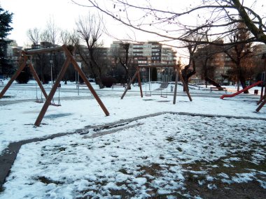 Baia Mare şehrinde kış