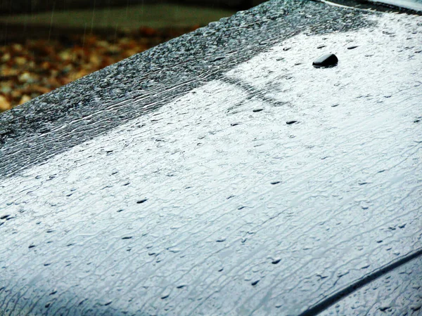 Arabadaki Yağmur Damlaları — Stok fotoğraf