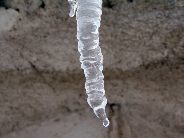 Eiszapfen Winter Baia Mare — Stockfoto