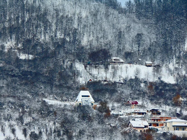 Зима Місті Бая Маре Румунія — стокове фото