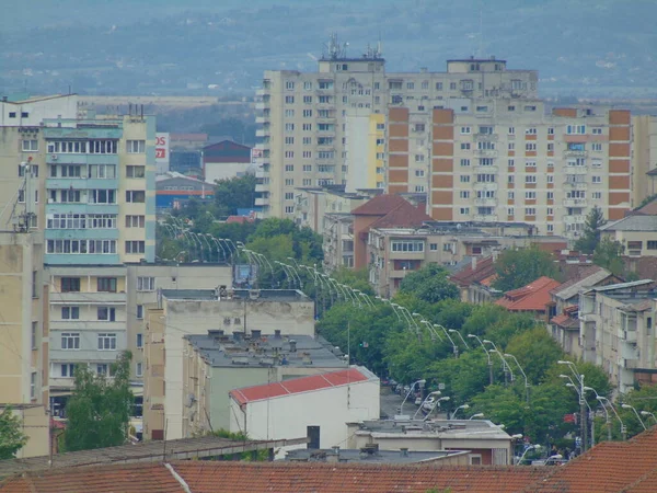Vista Aérea Cidade Baia Mare Roménia — Fotografia de Stock