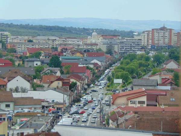 Vista Aérea Cidade Baia Mare Roménia — Fotografia de Stock