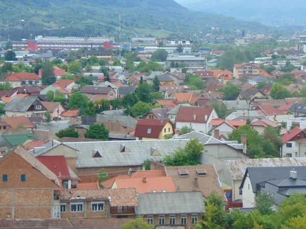 Letecký Pohled Město Baia Mare Rumunsko — Stock fotografie