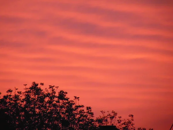 Небо Заході Сонця Марамурі Румунія — стокове фото