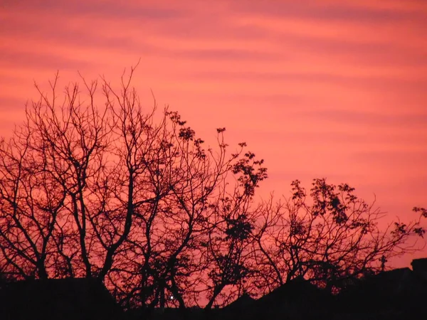 Sky Sunset Maramures Romania — Stock Photo, Image