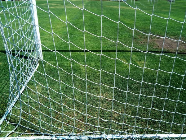 Gol Fútbol Con Red Deporte —  Fotos de Stock