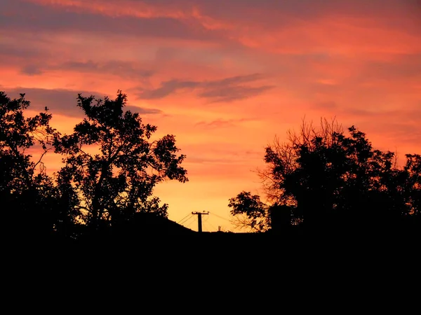 Sonnenuntergang Sommer Maramures — Stockfoto