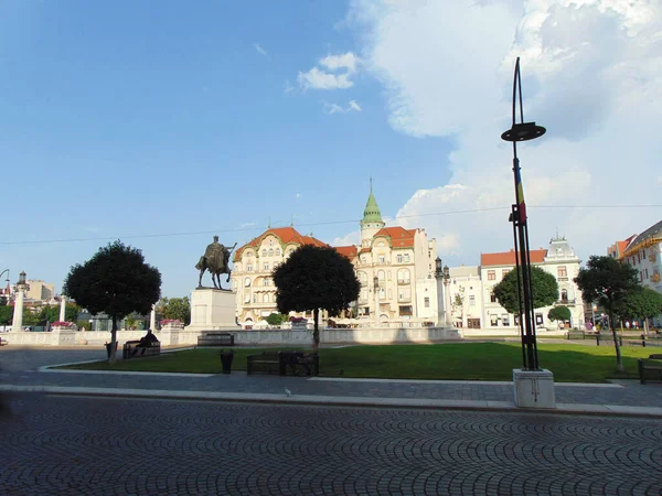 Budovy Centru Města Oradea Rumunsko — Stock fotografie