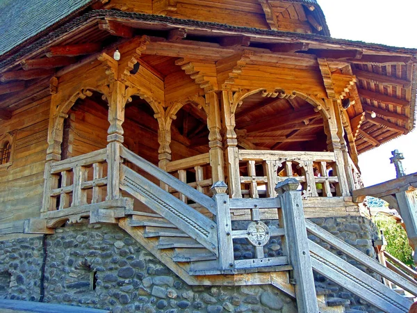 Barsana Orthodox Monastery Maramures Detail — 图库照片