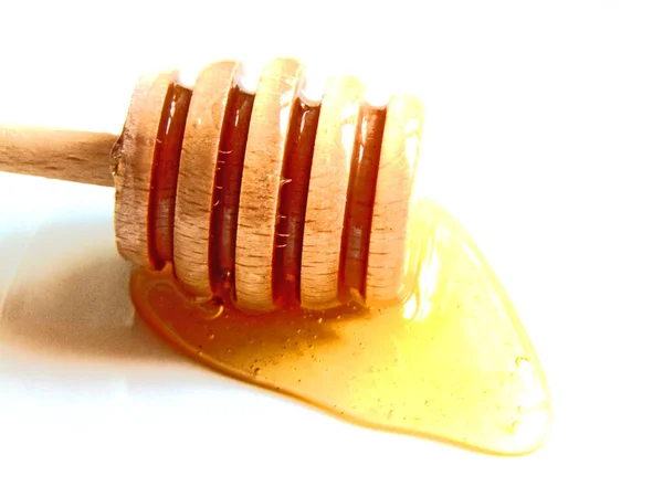 Honung Som Kommer Från Träslev — Stockfoto