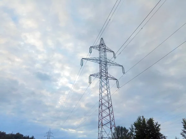 Velký Elektrický Pól Rumunsku — Stock fotografie