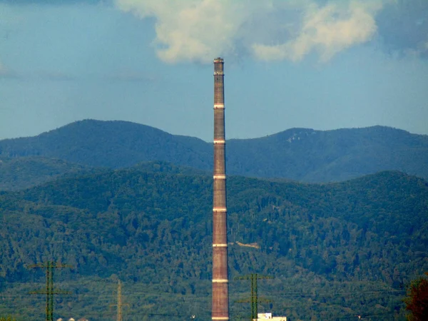 Παλιός Και Μεγάλος Βιομηχανικός Πύργος Στην Πόλη Baia Mare — Φωτογραφία Αρχείου