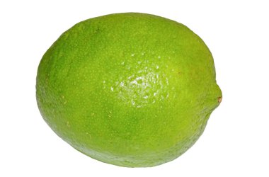 beyaz arkaplanda izole kireç