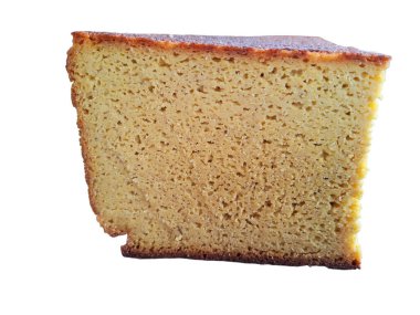 Romanya 'da yapılmış mısır ekmeği. Beyazda izole edilmiş