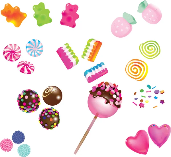 Dağınık tatlı şekerler