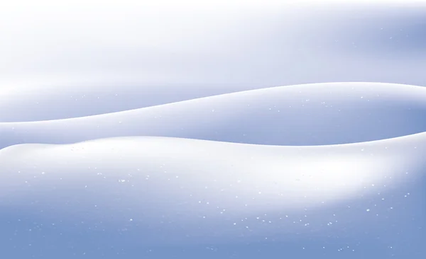 Olas de nieve en luz nocturna — Vector de stock