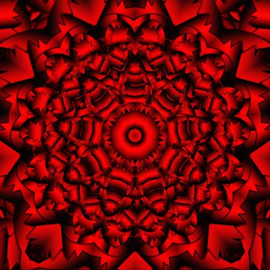 kırmızı siyah kaleydoskop