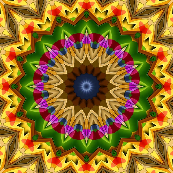 16 prvků kaleidoskop — Stock fotografie