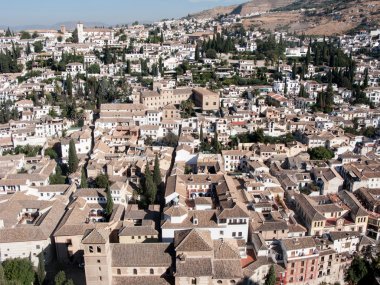Görünümünü Albaicin, Granada, İspanya