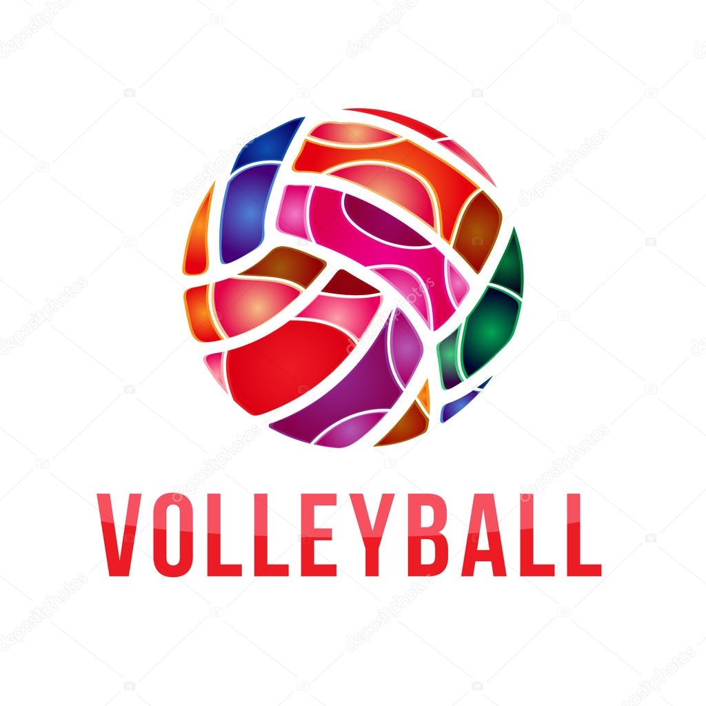 Vector volleyball logo. Vector volleyball championship logo Stock ...