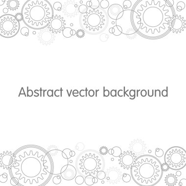 Gears'ı arka plan soyut. Üstbilgi, poster, bilim festivali veya konferans raporu için arka plan. Vektör Dişliler