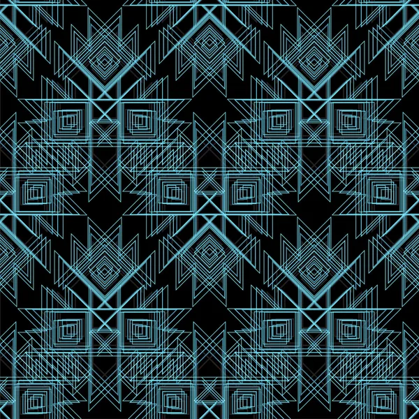 Abstract Vector tribal Padrão sem costura. Padrão de linha para tecido, papel ou teia. tribal mística — Vetor de Stock