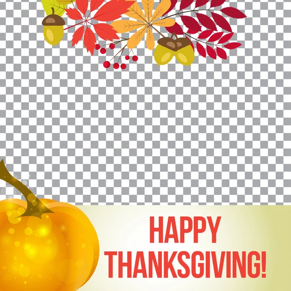 Vector photo frame for thanksgiving. autumn template  social media. — Stock Vector